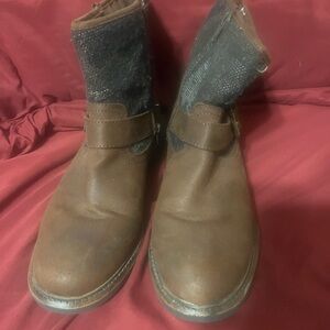 White Mountain Womens Carlin Brown Ankle Boot 10